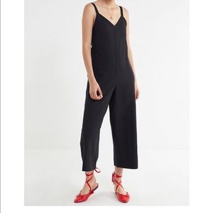 Urban Outfitters Marta Linen Side Button Jumpsuit